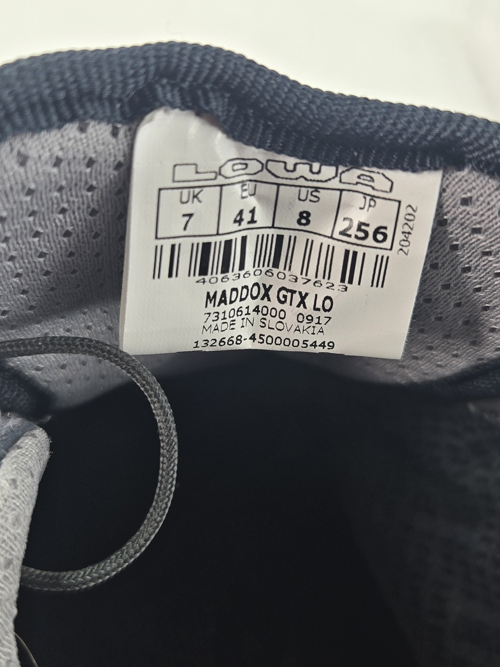 Lowa Maddox GTX Lo Blue Gray Gore-Tex Trail Athletic Shoes Men's Size EU 41 US 8 - Picture 16 of 16